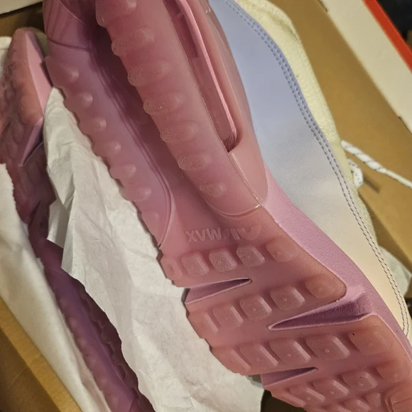 Nike Women's Sneakers - Cream, Pink, and Blue - Picture 3 of 3